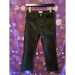 Zara High Waisted Straight Leg Jeans
